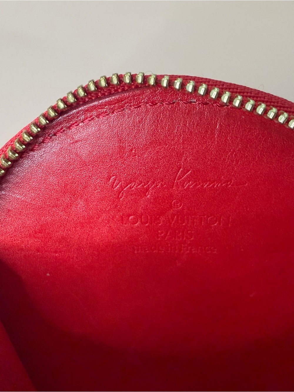 Authentic Louis Vuitton x Yayoi Kusama 2012 Dot Infinity Chapeau Coin Purse Red - Picture 5 of 5